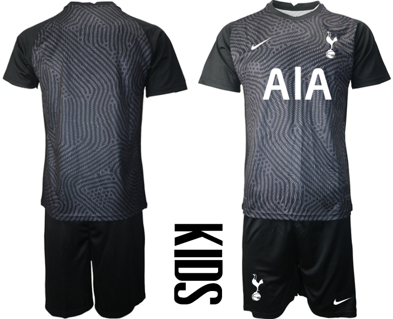 2021 Tottenham Hotspur black youth goalkeeper soccer jerseys